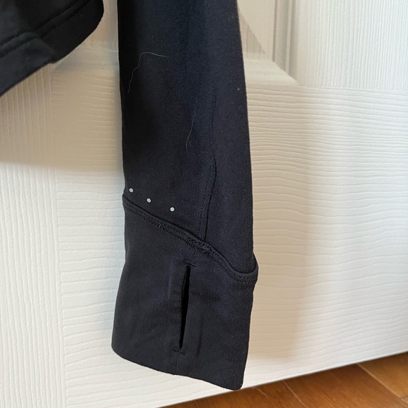 Lululemon Black Running Mock Neck Long Sleeve Size 8 - Picture 6 of 8